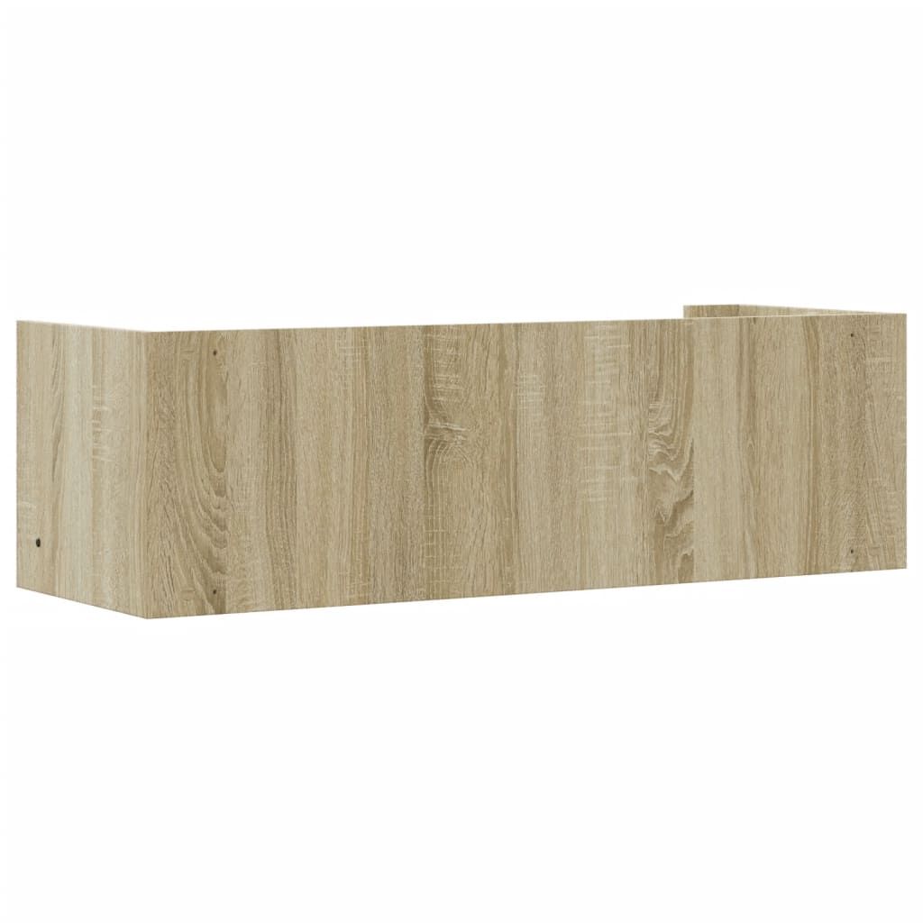 vidaXL Ράφι Τοίχου Sonoma Δρυς 100x35x30,5 εκ. Επεξεργασμένο Ξύλο