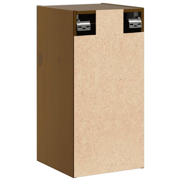 vidaXL Ντουλάπι Τοίχου Καφέ Μελί 30x30x60 εκ. από Μασίφ Ξύλο Πεύκου
