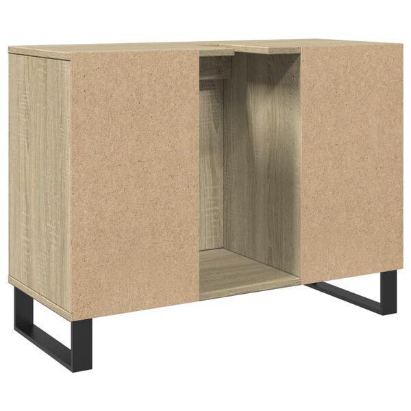 vidaXL Ντουλάπι Μπάνιου Sonoma Δρυς 80 x 33 x 60 εκ. από Επεξεργ. Ξύλο