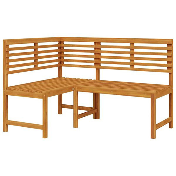 vidaXL Σετ Παγκάκι Κήπου 3 pcs Καφέ Μασίφ ξύλο ακακίας