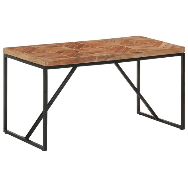 vidaXL Τραπεζαρία 140 x 70 x 76 εκ. από Μασίφ Ξύλο Ακακίας/Ξύλο Μάνγκο