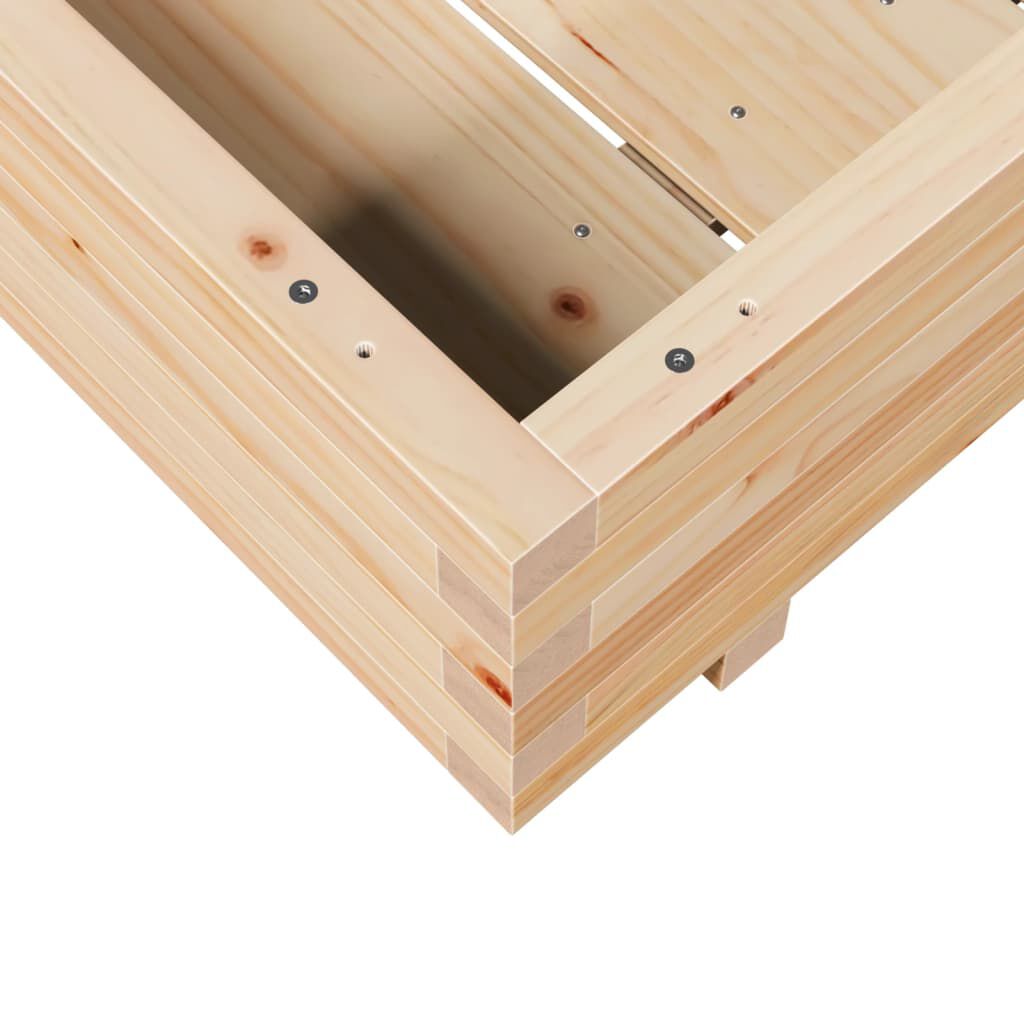 vidaXL Ζαρντινιέρα Κήπου 90x90x26,5 εκ από Μασίφ Ξύλο Πεύκου