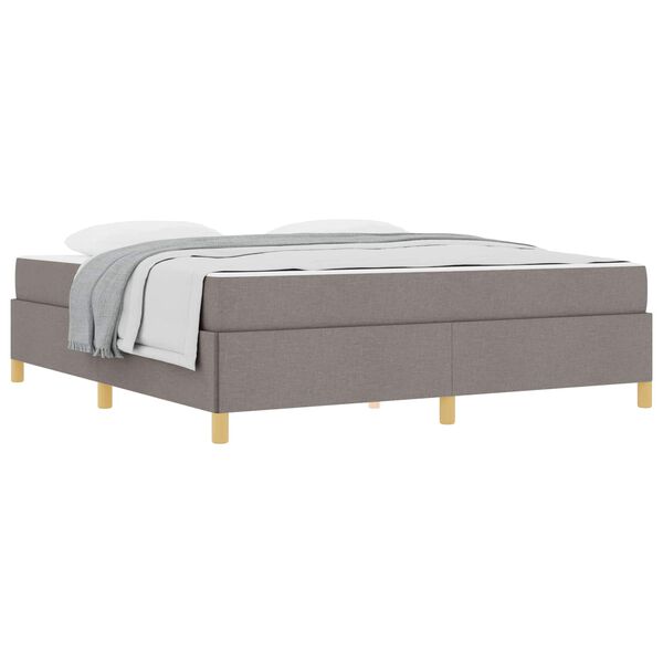 vidaXL &Sigma;&kappa;&epsilon;&lambda;&epsilon;&tau;ό&sigmaf; &Kappa;&rho;&epsilon;&beta;&alpha;&tau;&iota;&omicron;ύ &mu;&epsilon; &sigma;&tau;&rho;ώ&mu;&alpha; Taupe 180 x 200 cm ύ&phi;&alpha;&sigma;&mu;&alpha;