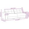 vidaXL &Kappa;&alpha;&nu;&alpha;&pi;έ&sigmaf; 3 pcs &Kappa;ό&kappa;&kappa;&iota;&nu;&omicron; Ά&nu;&epsilon;&mu;&omicron; 221 x 80 x 80 &epsilon;&kappa;
