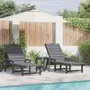 vidaXL Έπιπλα Χαλάρωσης Κήπου 2 pcs Ανοιχτό γκρι 53 x 195.5 x 30cm