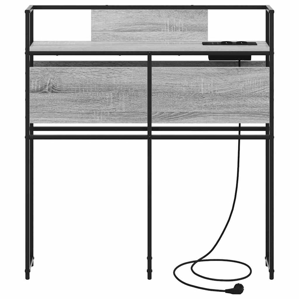 vidaXL Κεφαλάρι Αποθήκης Γκρι sonoma 75 cm Επεξεργασμένο ξύλο