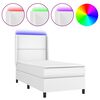 vidaXL &Kappa;&rho;&epsilon;&beta;ά&tau;&iota; Boxspring &mu;&epsilon; &Sigma;&tau;&rho;ώ&mu;&alpha; & LED &Lambda;&epsilon;&upsilon;&kappa;ό 100x200 &epsilon;&kappa;. &Sigma;&upsilon;&nu;&theta;. &Delta;έ&rho;&mu;&alpha;