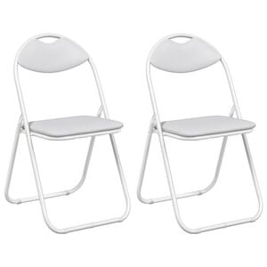 vidaXL &Pi;&tau;&upsilon;&sigma;&sigma;ό&mu;&epsilon;&nu;&eta; &Kappa;&alpha;&rho;έ&kappa;&lambda;&alpha; 2 pcs &Lambda;&epsilon;&upsilon;&kappa;ό&sigmaf; 48 x 43,5 x 81 &epsilon;&kappa;.