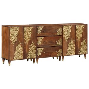 vidaXL &Sigma;&epsilon;&tau; &Nu;&tau;&omicron;&upsilon;&lambda;&alpha;&pi;&iota;ώ&nu; &Mu;&pi;ά&nu;&iota;&omicron;&upsilon; 3 &tau;&mu;&chi;. 180 x 33 x 75 &epsilon;&kappa;.
