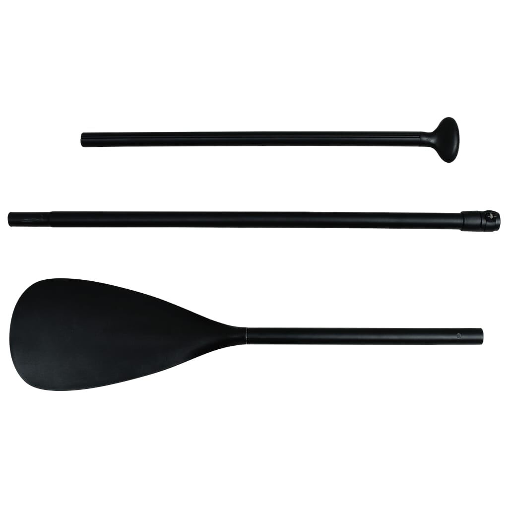 vidaXL Σανίδα SUP Φουσκωτή Σετ Μαύρη 320 x 76 x 15 εκ.