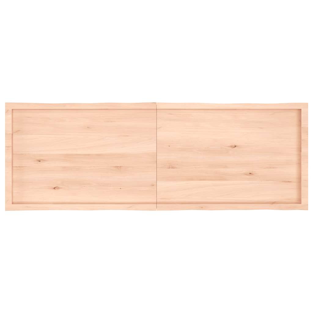 vidaXL Επιφάνεια Τραπεζιού 180x60x(2-4) εκ. Ακατέργ. Μασίφ Ξύλο Δρυός