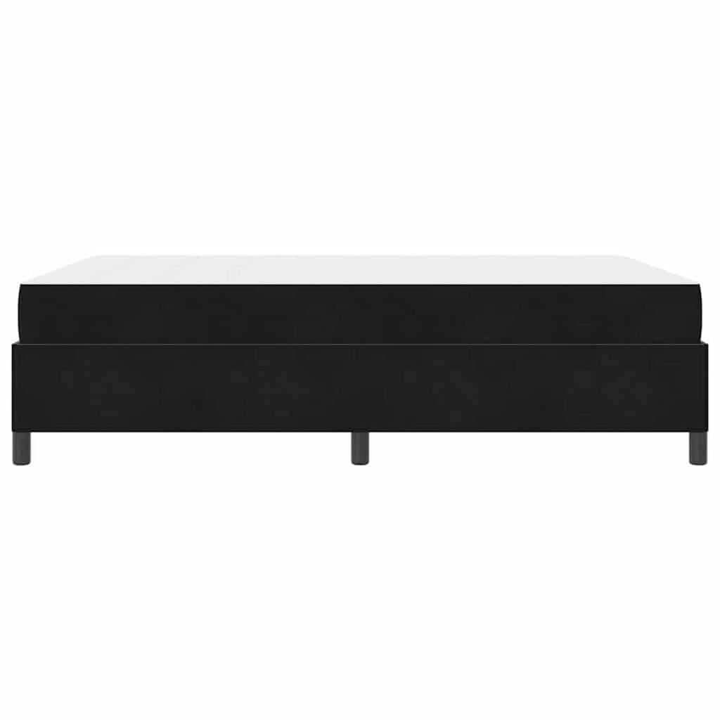 vidaXL Σκελετός Κρεβατιού Μαύρο και Λευκό 140 x 200 cm Βελούδο