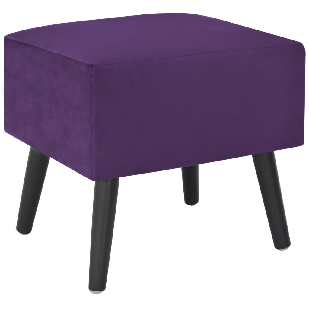 vidaXL Κομοδίνο Σκούρο Μοβ 40 x 35 x 40 εκ. Βελούδινο