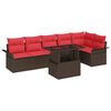 vidaXL &Sigma;&epsilon;&tau; &Kappa;&alpha;&nu;&alpha;&pi;έ &Kappa;ή&pi;&omicron;&upsilon; &mu;&epsilon; &mu;&alpha;&xi;&iota;&lambda;ά&rho;&iota; 7 pcs &Kappa;&alpha;&phi;έ &Pi;&omicron;&lambda;&upsilon; &rho;ά&tau;&alpha;&nu;