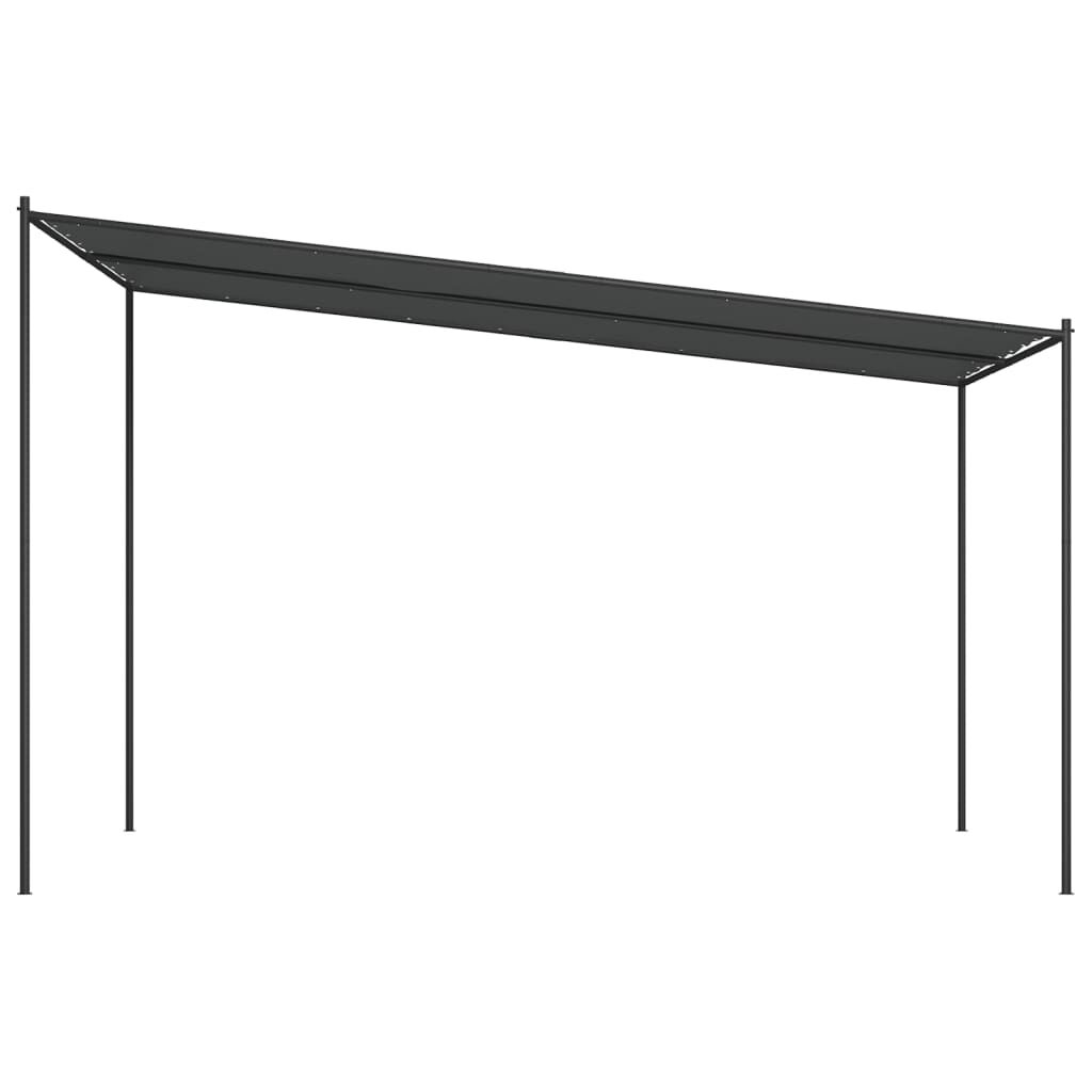 vidaXL Κιόσκι Ανθρακί 4x4 μ. 180 γρ/μ² από Ύφασμα και Ατσάλι