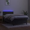 vidaXL &Kappa;&rho;&epsilon;&beta;ά&tau;&iota; Boxspring &mu;&epsilon; &Sigma;&tau;&rho;ώ&mu;&alpha; & LED &Sigma;&kappa;. &Gamma;&kappa;&rho;&iota; 90x200 &epsilon;&kappa;. &Beta;&epsilon;&lambda;&omicron;ύ&delta;&iota;&nu;&omicron;