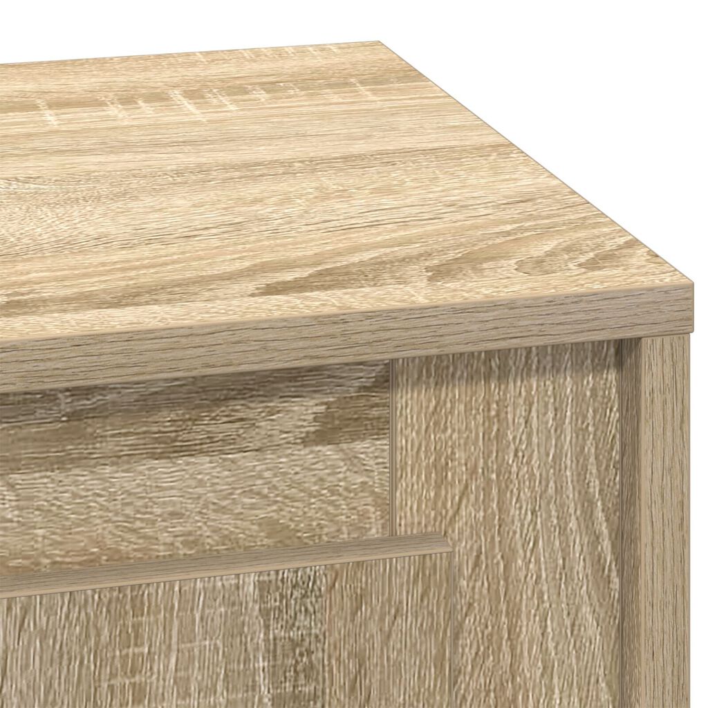 vidaXL Κομοδίνα Σετ 2 Sonoma oak Επεξεργασμένο ξύλο 44 x 34.5 x 45 εκ