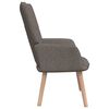 vidaXL Πολυθρόνα Relax Taupe Υφασμάτινη με Σκαμπό