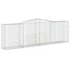 vidaXL Συρματοκιβώτια Τοξωτά 25 τεμ. 400x50x120/140 εκ. Γαλβαν. Ατσάλι