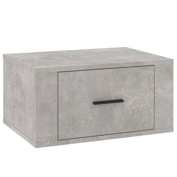 vidaXL Κομοδίνο Επιτοίχιο Γκρι Σκυροδέματος 50x36x25 εκ.