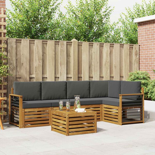 vidaXL &Sigma;&epsilon;&tau; &Kappa;&alpha;&nu;&alpha;&pi;έ 6 pcs &Phi;&upsilon;&sigma;&iota;&kappa;ό &kappa;&alpha;&iota; &Alpha;&nu;&theta;&rho;&alpha;&kappa;ί &Sigma;&tau;&epsilon;&rho;&epsilon;ό &Xi;ύ&lambda;&omicron; &Alpha;&kappa;&alpha;&kappa;ί&alpha;&sigmaf;