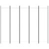 vidaXL Διαχωριστικό Δωματίου με 5 Πάνελ Λευκό 250x200 εκ. από Ύφασμα