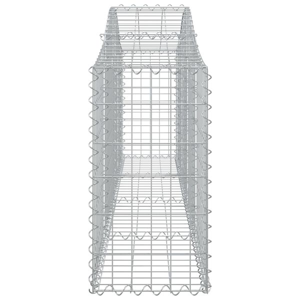 vidaXL Συρματοκιβώτια Τοξωτά 14 τεμ. 200x30x60/80 εκ. Γαλβαν. Ατσάλι