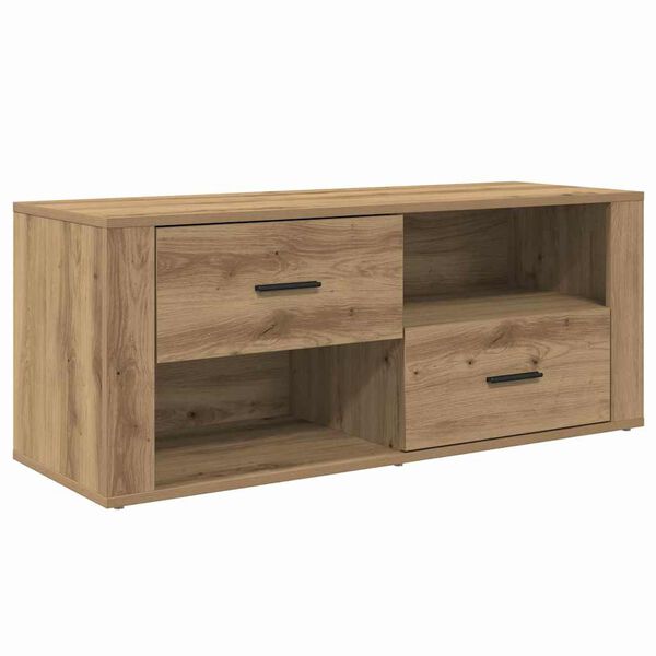 vidaXL &Nu;&tau;&omicron;&upsilon;&lambda;ά&pi;&iota; TV Artisan Oak 100 x 35 x 40 &epsilon;&kappa; &Epsilon;&pi;&epsilon;&xi;&epsilon;&rho;&gamma;&alpha;&sigma;&mu;έ&nu;&omicron; &xi;ύ&lambda;&omicron;