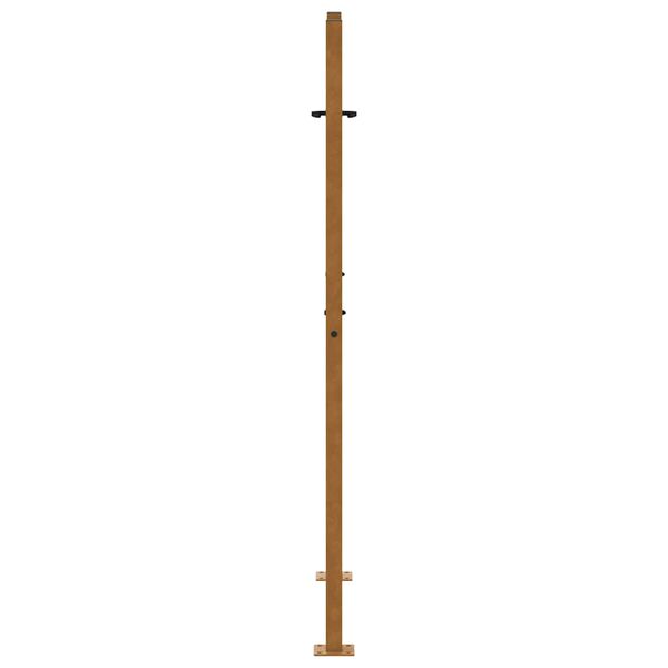 vidaXL Πύλη κήπου 105x155 cm από διαβρωμένο χάλυβα με σχέδιο ίχνος