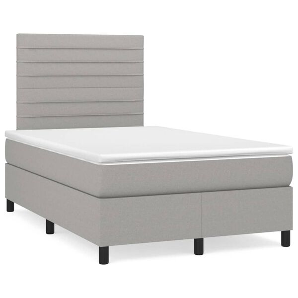 vidaXL &Kappa;&rho;&epsilon;&beta;ά&tau;&iota; Boxspring &mu;&epsilon; &Sigma;&tau;&rho;ώ&mu;&alpha; &Alpha;&nu;&omicron;&iota;&chi;&tau;ό &Gamma;&kappa;&rho;&iota; 120x200 &epsilon;&kappa;. &Upsilon;&phi;&alpha;&sigma;&mu;ά&tau;&iota;&nu;&omicron;