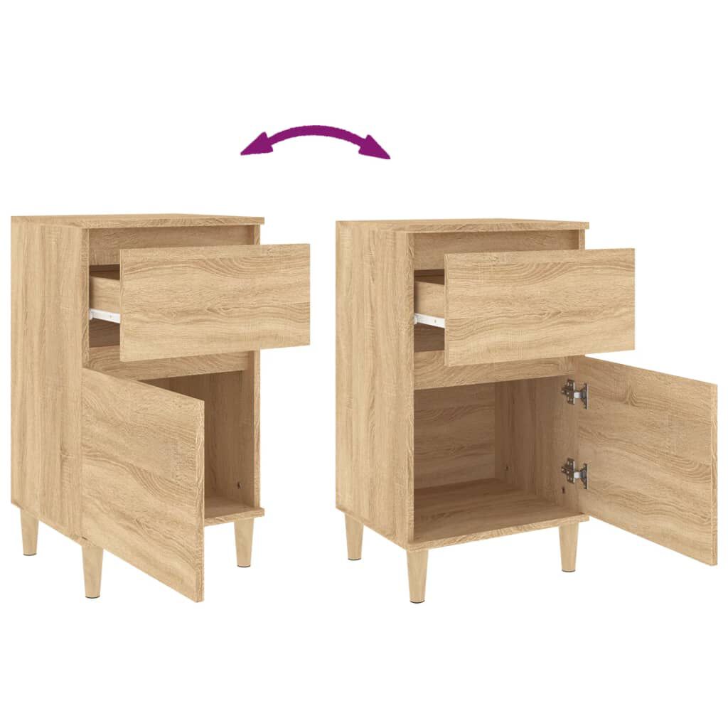 vidaXL Κομοδίνο Sonoma Δρυς 40x35x70 εκ.