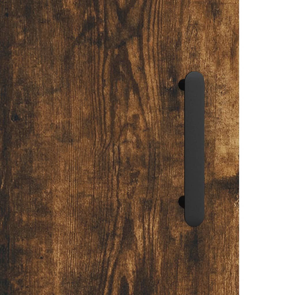 vidaXL Κομοδίνο Καπνιστή Δρυς 40 x 40 x 50 εκ. από Επεξεργασμένο Ξύλο