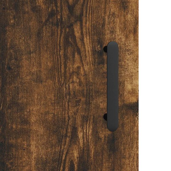 vidaXL Κομοδίνο Καπνιστή Δρυς 40 x 40 x 50 εκ. από Επεξεργασμένο Ξύλο