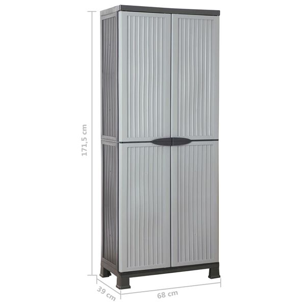 vidaXL Πλαστικό Ντουλάπι 68 x 39 x 171,5 εκ.