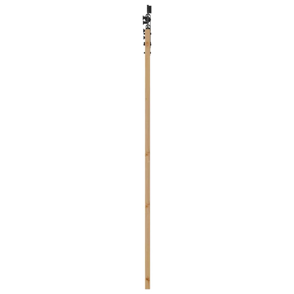 vidaXL Συρόμενη Πόρτα Καφέ 73.5 x 198.5 εκ. Ξύλο και μέταλλο