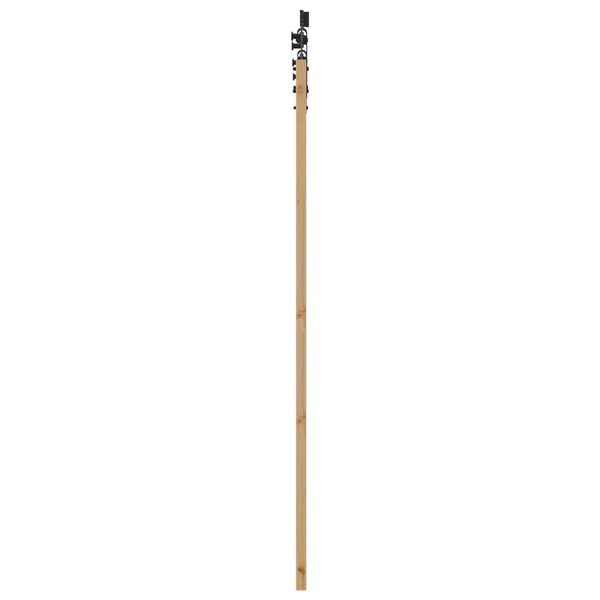 vidaXL Συρόμενη Πόρτα Καφέ 73.5 x 198.5 εκ. Ξύλο και μέταλλο