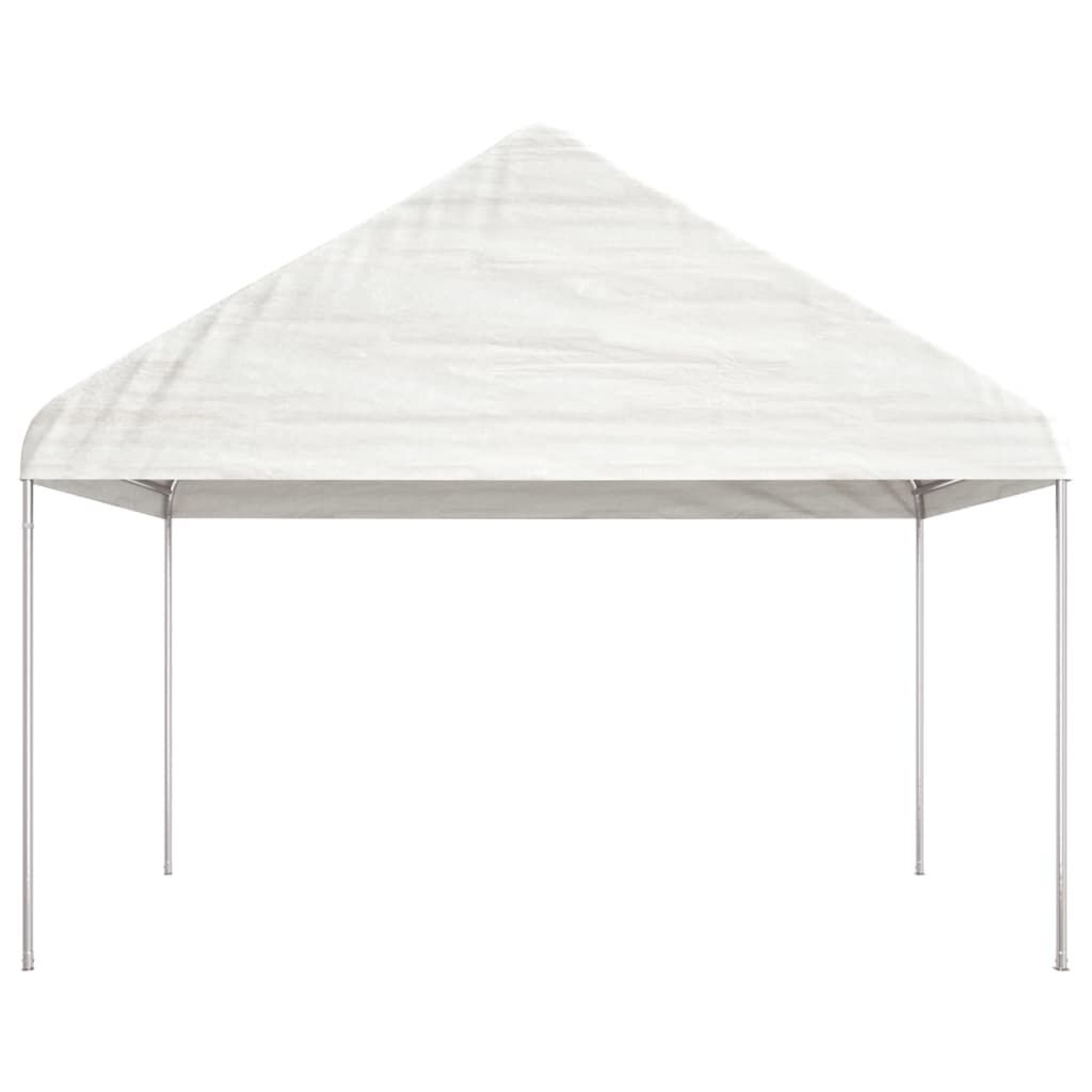 vidaXL Κιόσκι με Τέντα Λευκό 15,61 x 4,08 x 3,22 μ. από Πολυαιθυλένιο