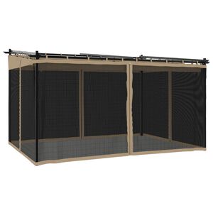 vidaXL &Kappa;&iota;ό&sigma;&kappa;&iota; &mu;&epsilon; &Tau;&omicron;ί&chi;&omicron;&upsilon;&sigmaf; &alpha;&pi;ό &Delta;ί&chi;&tau;&upsilon; Taupe 4x3 &mu;. &alpha;&pi;ό &Alpha;&tau;&sigma;ά&lambda;&iota;