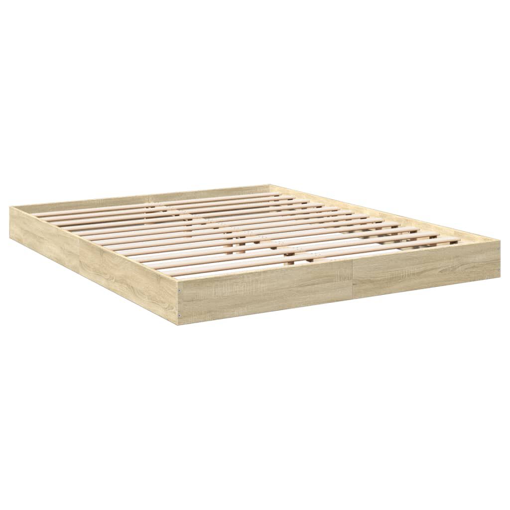 vidaXL Πλαίσιο Κρεβατιού Χωρ. Στρώμα Sonoma Δρυς 150x200εκ. Επ. Ξύλο