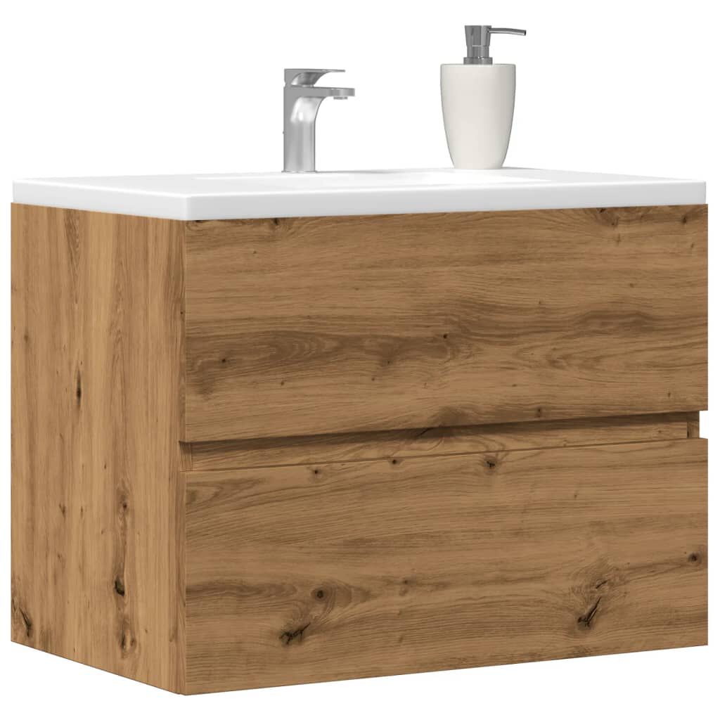 vidaXL Ντουλάπι Μπάνιου Αρτισιανή Δρυς 60x38,5x45 εκ. Επεξ. Ξύλο
