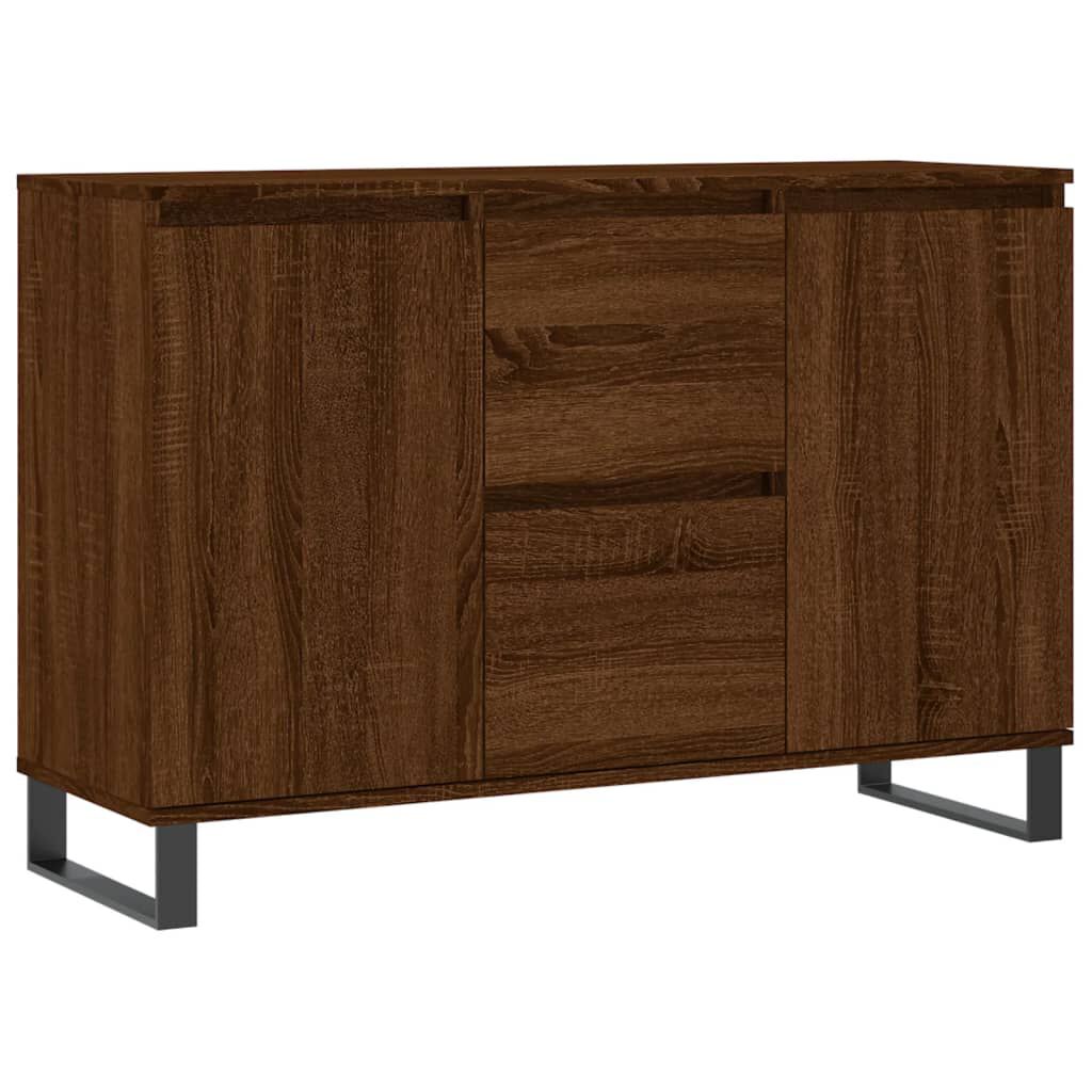 vidaXL Μπουφές Καφέ Δρυς 104 x 35 x 70 εκ. από Επεξεργασμένο Ξύλο