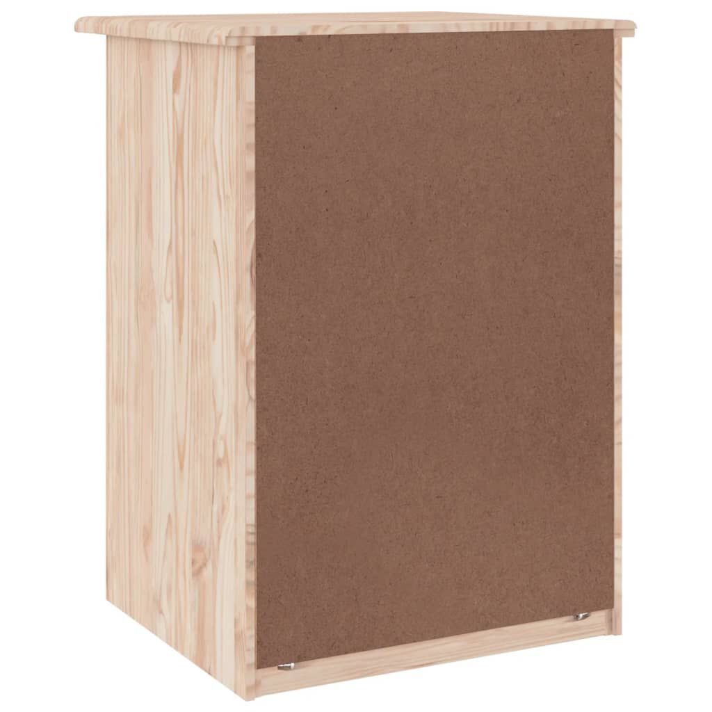 vidaXL Κομοδίνο ALTA 41 x 35 x 55,5 εκ. από Μασίφ Ξύλο Πεύκου