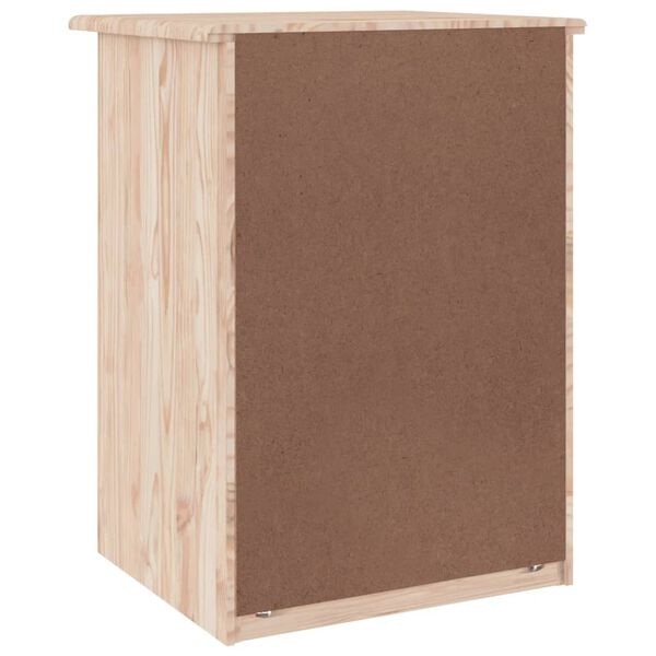 vidaXL Κομοδίνο ALTA 41 x 35 x 55,5 εκ. από Μασίφ Ξύλο Πεύκου