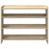Ράφι παπουτσιών vidaXL Sonoma Oak 80x25x62 cm Κατασκευασμένο ξύλο
