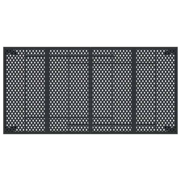 vidaXL Τραπέζι Κήπου Ανθρακί 200x100x72 εκ. Ατσάλινο