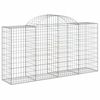 vidaXL Συρματοκιβώτια Τοξωτά 3 τεμ. 200x50x100/120 εκ. Γαλβαν. Ατσάλι