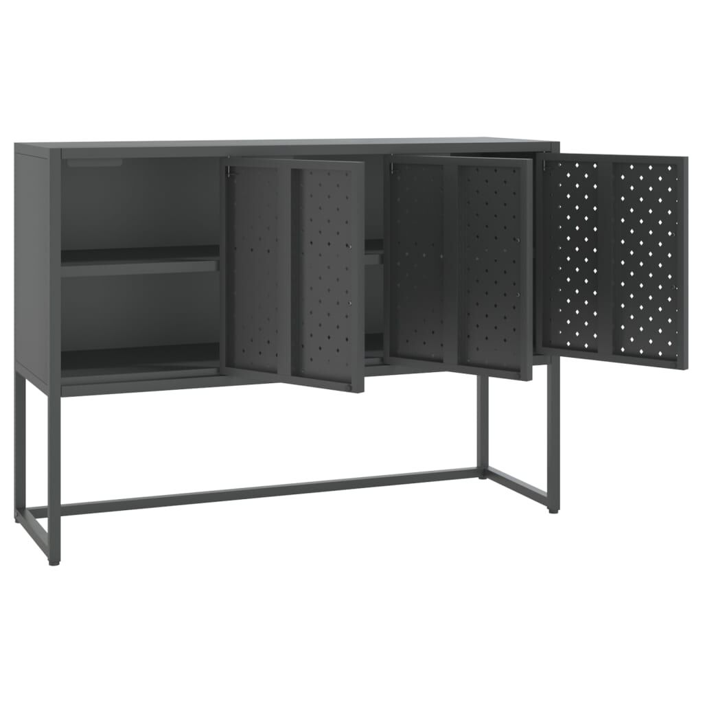 vidaXL Μπουφές Ανθρακί 105 x 35 x 75 εκ. από Ατσάλι