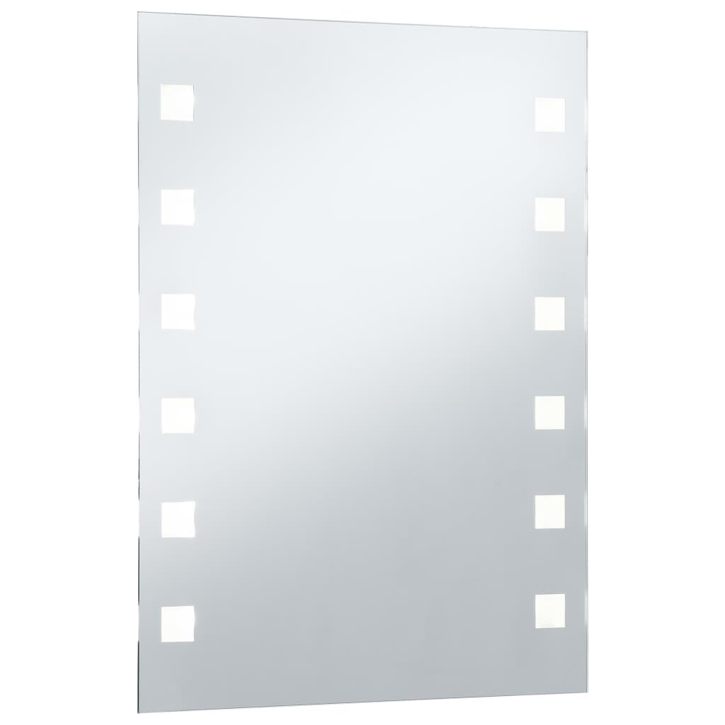 vidaXL Καθρέφτης Μπάνιου Τοίχου με LED 60 x 80 εκ.