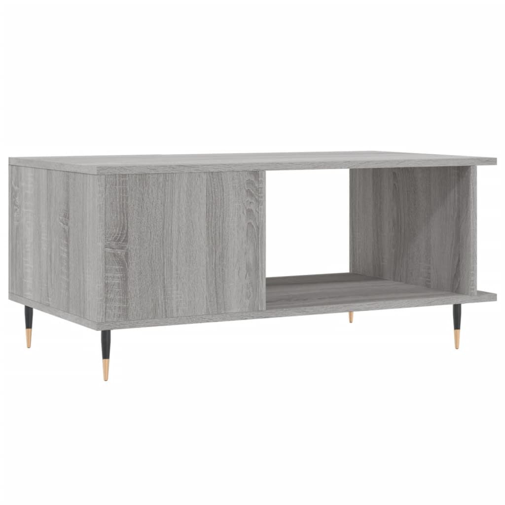vidaXL Τραπεζάκι Σαλονιού Γκρι Sonoma 90x50x40 εκ. Επεξεργασμένο Ξύλο