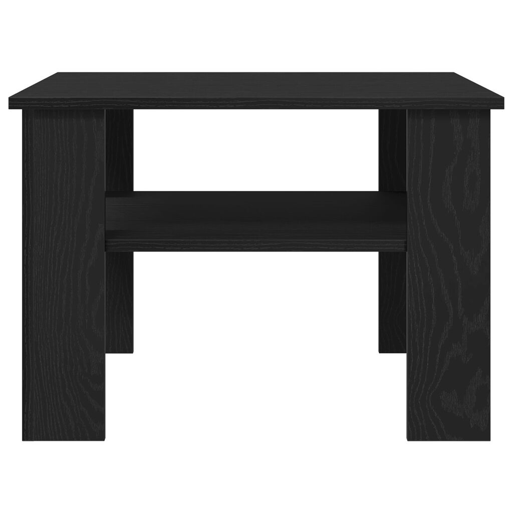 vidaXL Τραπεζάκι σαλονιού Μαύρο Δρύς 60x60x42 εκ. Επεξεργασμένο ξύλο